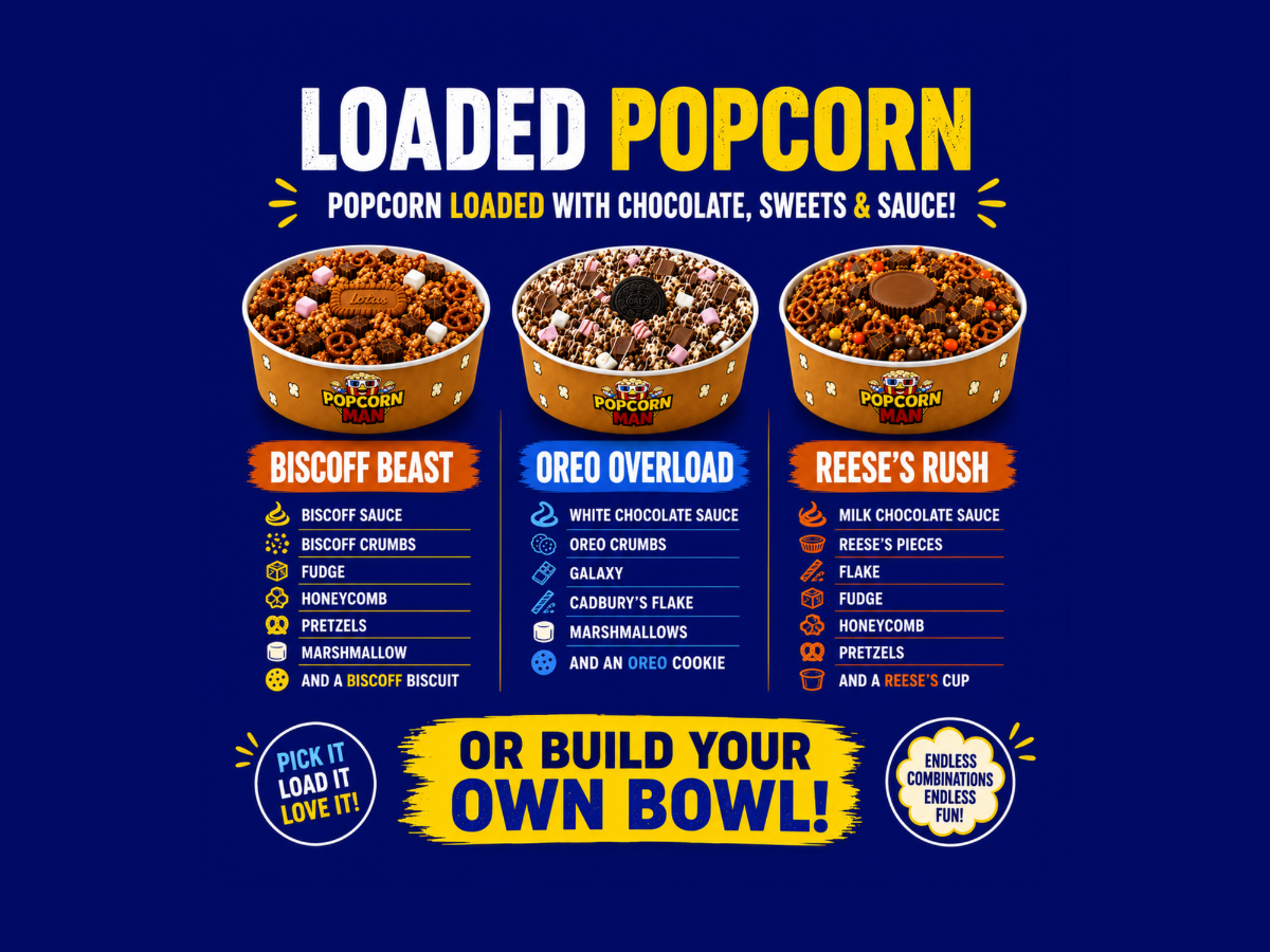 Loaded Popcorn — menu